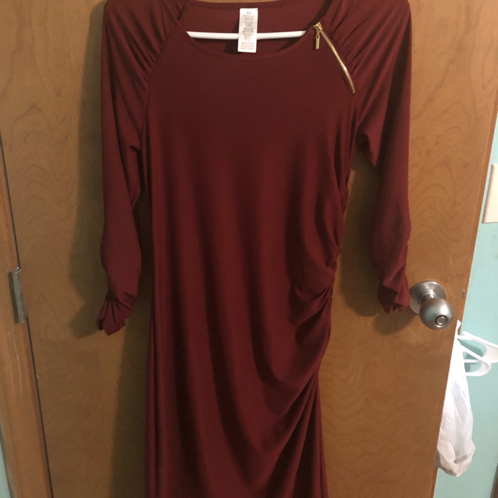 Women’s small burgundy dress